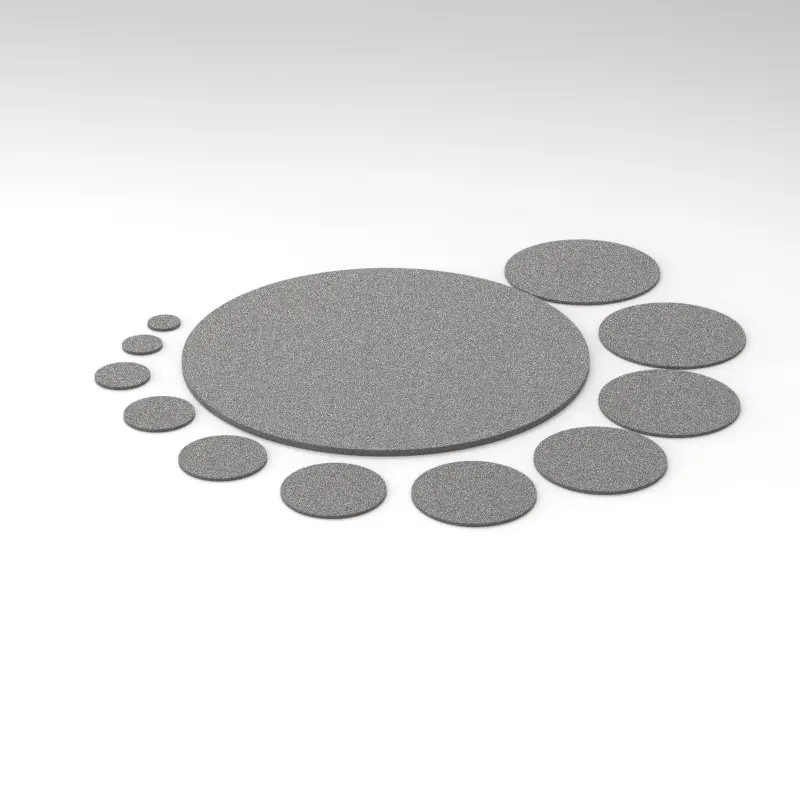 DISQUE FILTRANT EN ACIER 6,35X1,6 40MICRON